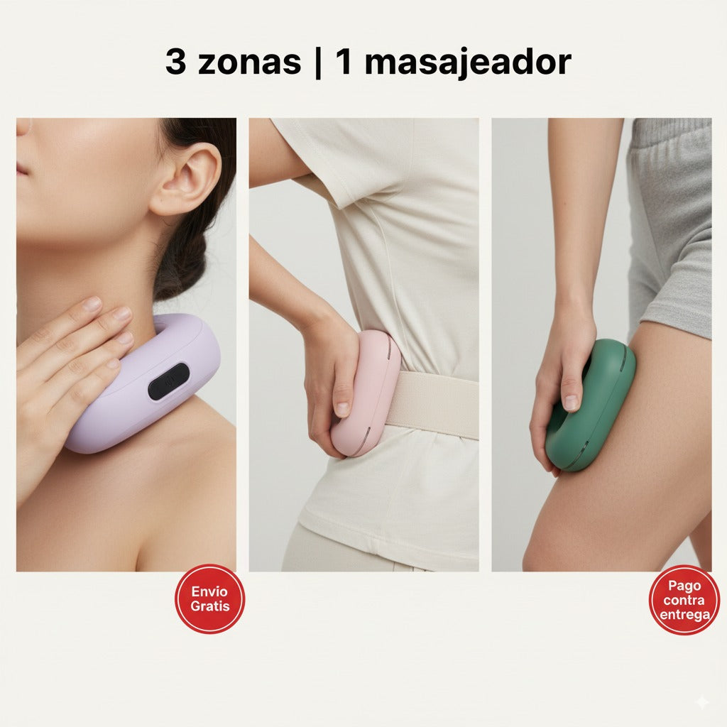 VibraRing Pro - Masajeador Corporal 360° con Calor | Alivia Dolor Muscular