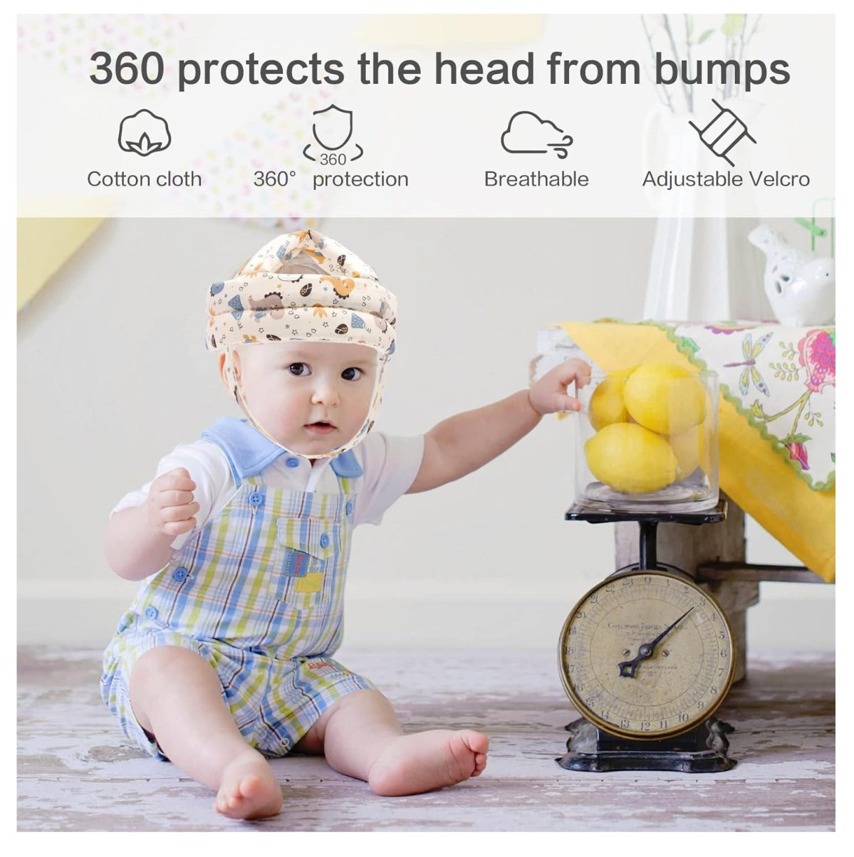 BabyShield Pro – Gorro antigolpes para bebés (6–36 meses)